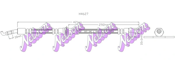 Flexible de frein KAWE H4627