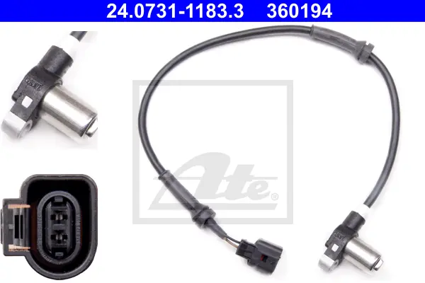 Capteur, vitesse de roue ATE-APAC 24.0731-1183.3
