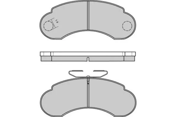 Kit de plaquettes de frein, frein à disque E.T.F. 12-0566