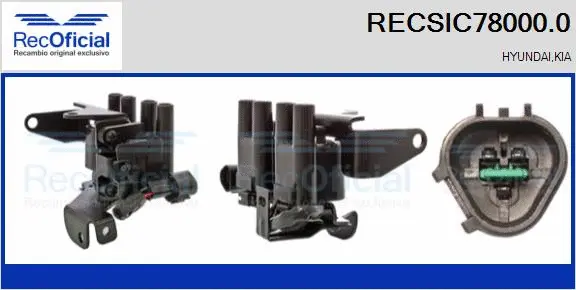 Bobine d'allumage RECOFICIAL RECSIC78000.0