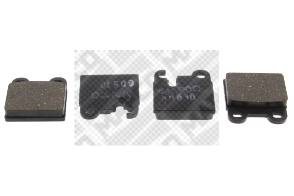 Kit de plaquettes de frein, frein à disque MAPCO 6134