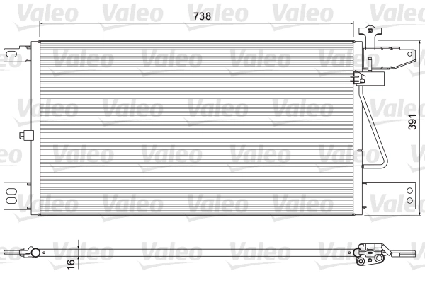 Condenseur, climatisation VALEO 815065