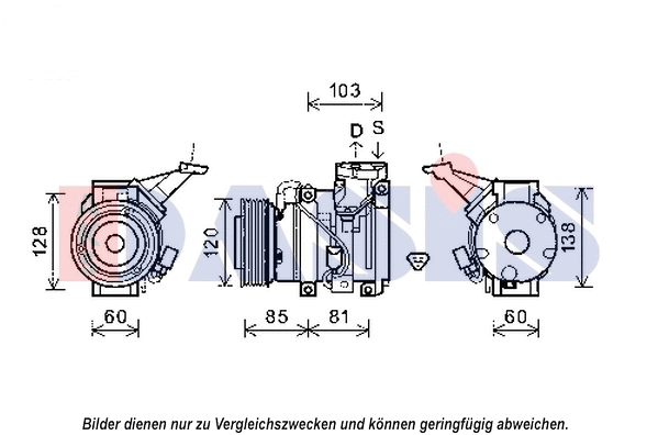 Compresseur, climatisation AKS DASIS 852617N