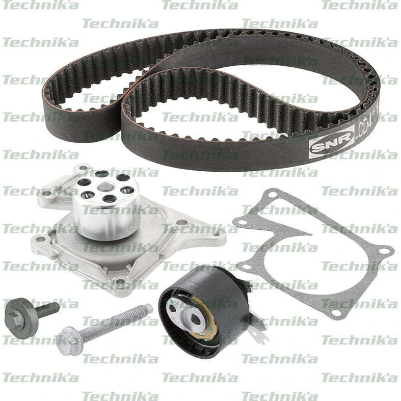 Pompe à eau + kit de courroie crantée Technika KDP147