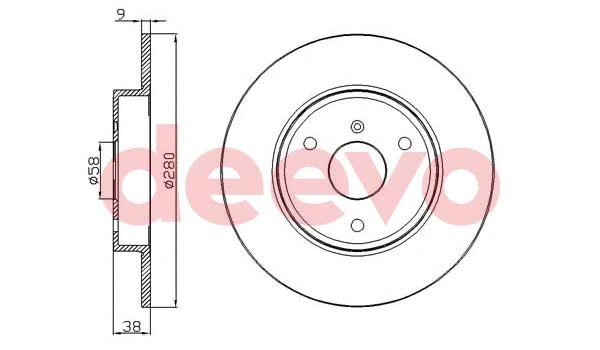 Disque de frein DEEVO BD12200