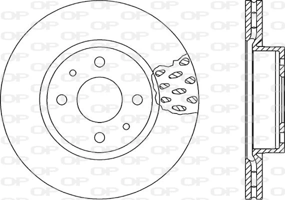 Disque de frein OPEN PARTS BDA1147.20
