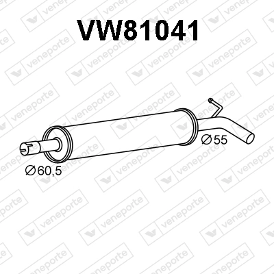 Silencieux avant VENEPORTE VW81041