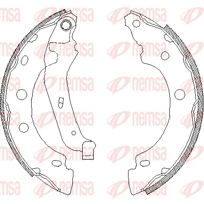 Mâchoire de frein REMSA 4043.00