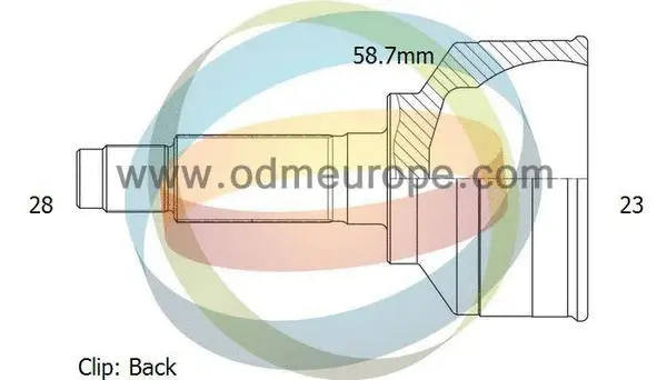Jeu de joints, arbre de transmission 4X4 ESTANFI EST-12-050423