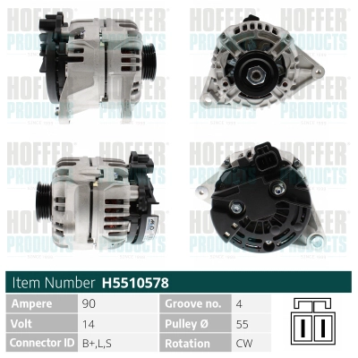 Alternateur HOFFER H5510578