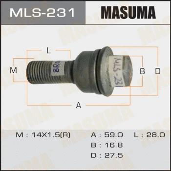 Vis de roue MASUMA MLS-231