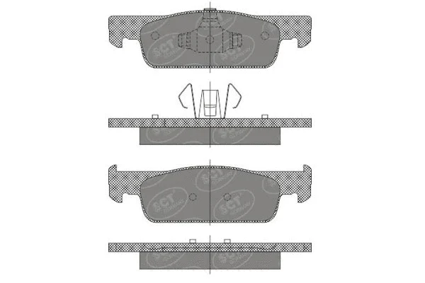 Kit de plaquettes de frein, frein à disque SCT - MANNOL SP 663 PR