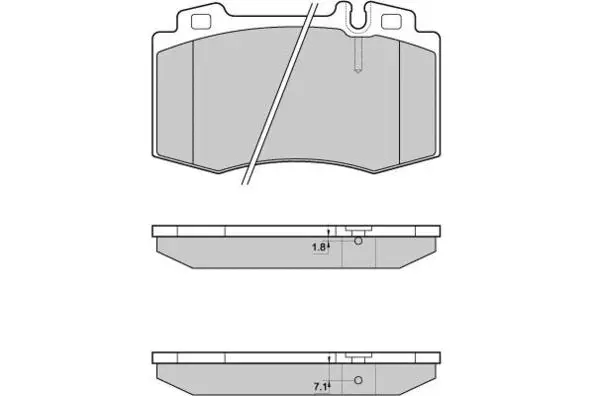 Kit de plaquettes de frein, frein à disque E.T.F. 12-0986