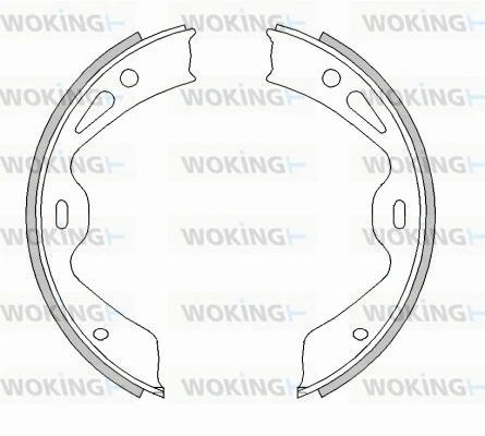 Mâchoire de frein, frein de stationnement WOKING Z4603.00
