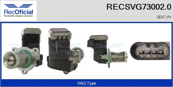 Vanne EGR RECOFICIAL RECSVG73002.0