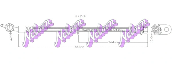 Flexible de frein KAWE H7194