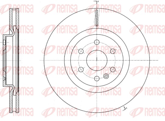 Disque de frein REMSA 61766.10