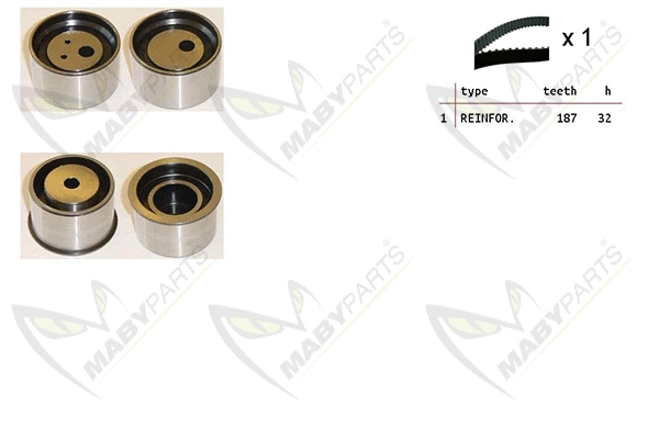 Kit de courroie crantée MABYPARTS OBK010463