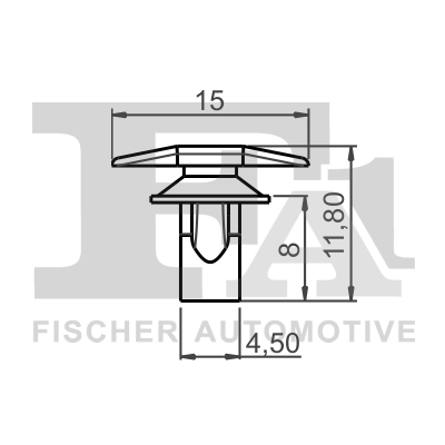 Clip, enjoliveur FA1 79-40002.25
