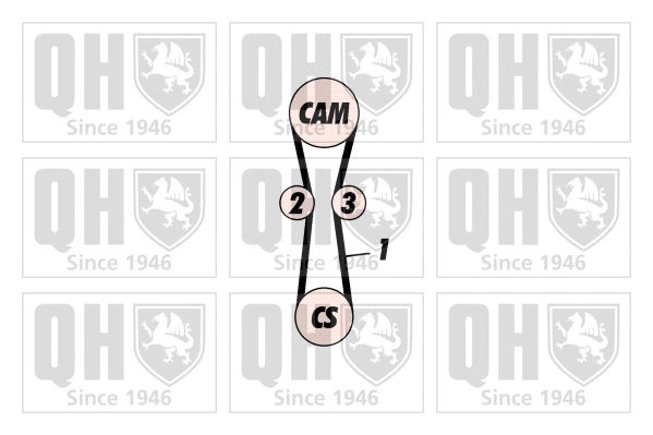 Kit de courroie crantée QUINTON HAZELL QBK390