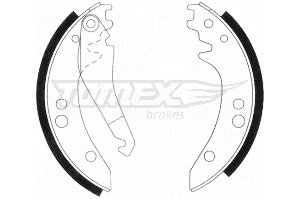 Jeu de mâchoires de frein TOMEX Brakes TX 20-97