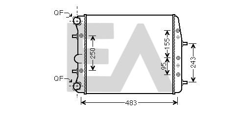 Radiateur, refroidissement du moteur EACLIMA 31R77134