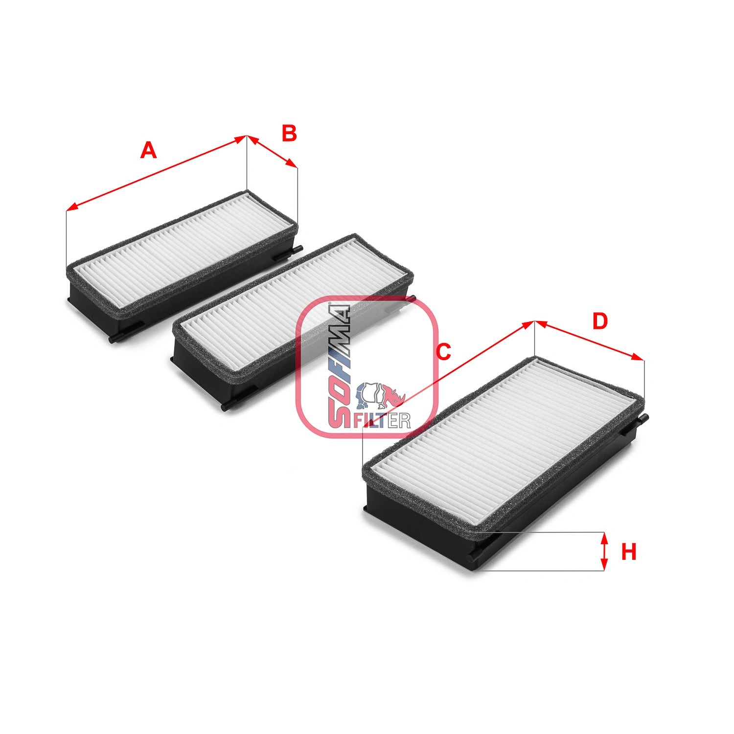 Filtre, air de l'habitacle SOFIMA S 3070 C
