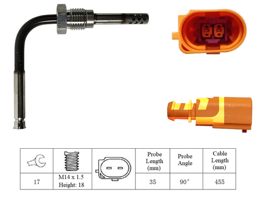 Capteur, température des gaz LEMARK LXT283