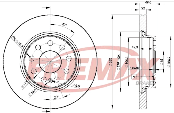 Disque de frein FREMAX BD-5614