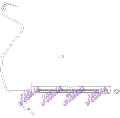Flexible de frein KAWE H6511