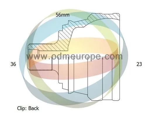 Jeu de joints, arbre de transmission 4X4 ESTANFI EST-12-011368