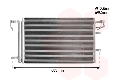Condenseur, climatisation VAN WEZEL 83005093