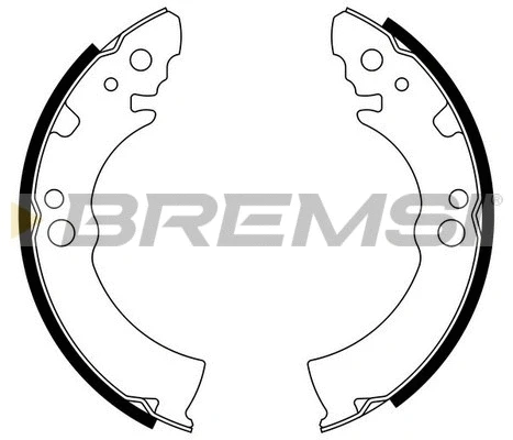 Jeu de mâchoires de frein BREMSI GF0004