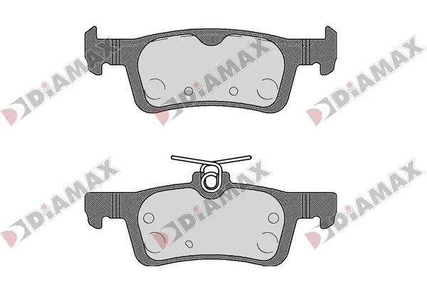 Kit de plaquettes de frein, frein à disque DIAMAX N09842