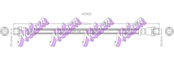Flexible de frein KAWE H5905
