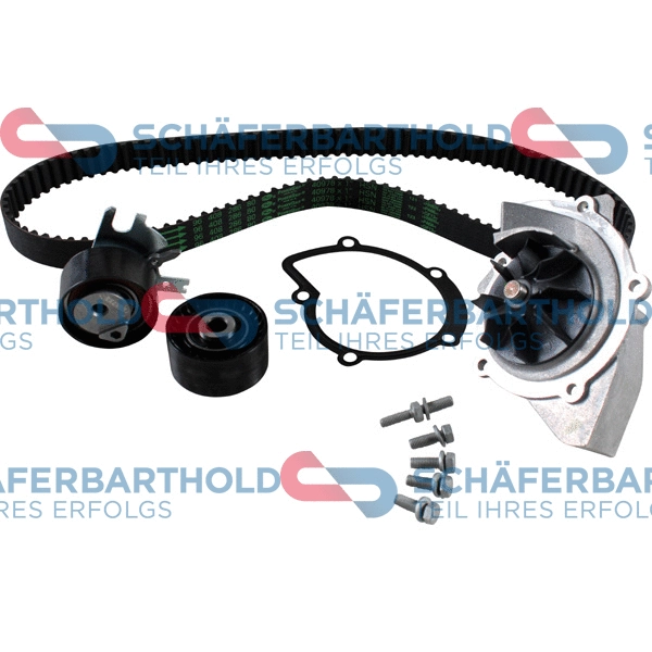 Pompe à eau + kit de courroie crantée ORIGINAL Schäferbarthold 300 06 398 01 11