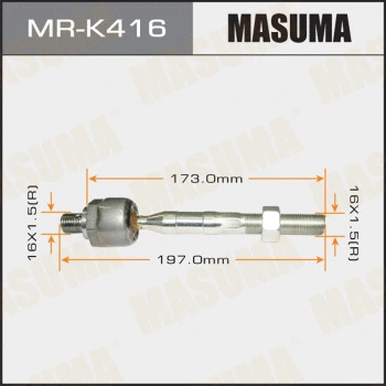 Rotule de direction intérieure, barre de connexion MASUMA MR-K416