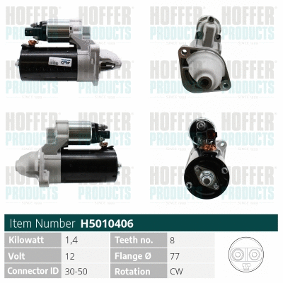 Démarreur HOFFER H5010406