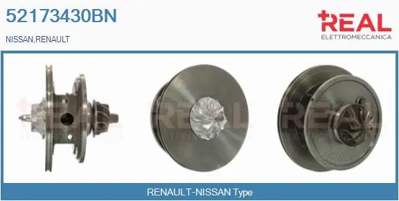 Groupe carter, turbocompresseur REAL 52173430BN