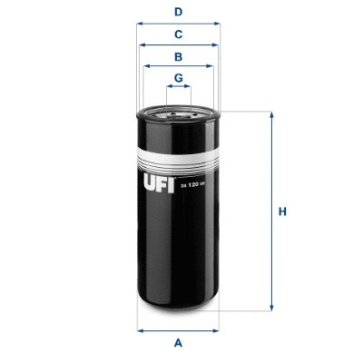 Filtre à carburant UFI 24.120.00