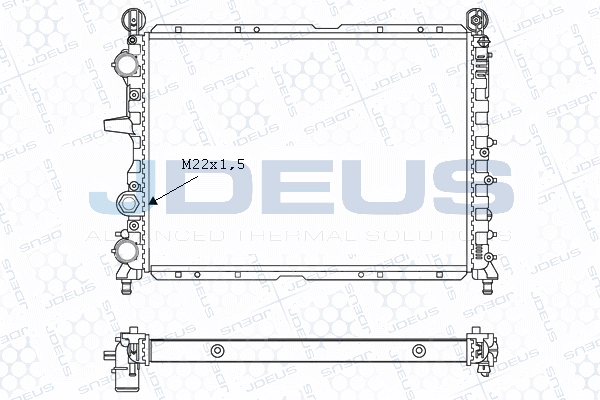 Radiateur, refroidissement du moteur JDEUS M-0110230