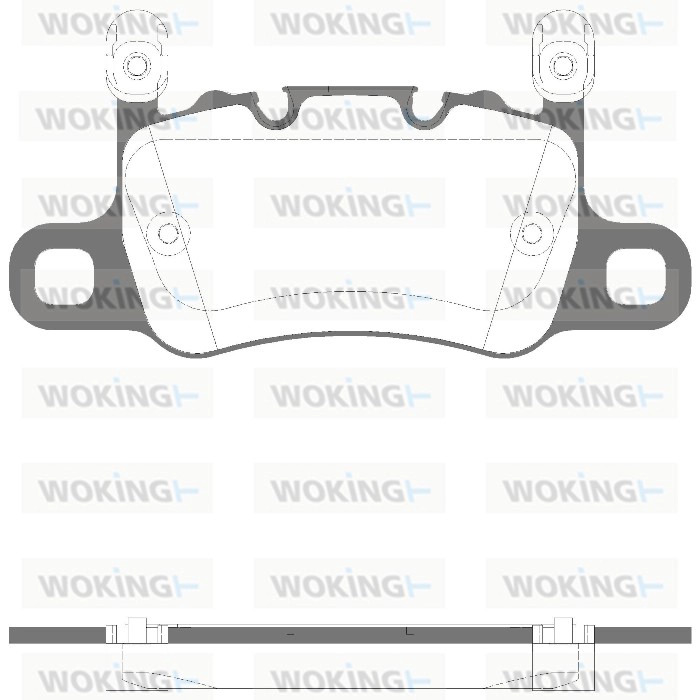 Kit de plaquettes de frein, frein à disque WOKING P14983.30
