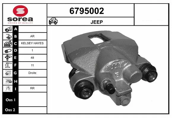 Étrier de frein STARTCAR 6795002