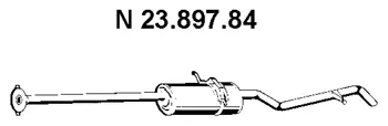 Silencieux arrière EBERSPÄCHER 23.897.84