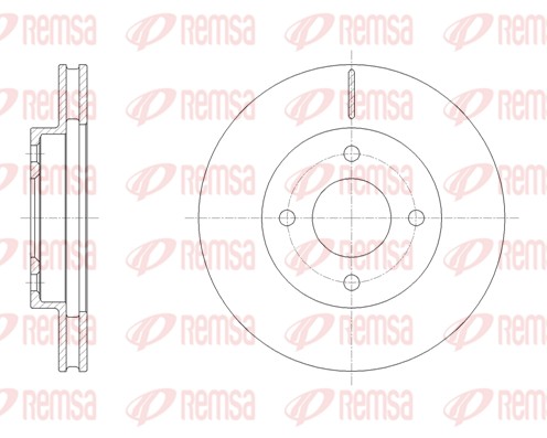 Disque de frein REMSA 61849.10