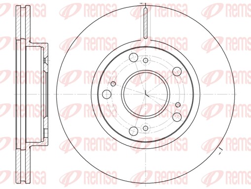 Disque de frein REMSA 61263.10