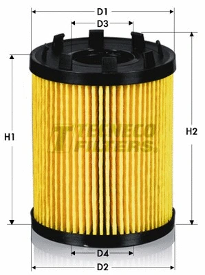 Filtre à huile TECNECO FILTERS OL2157E