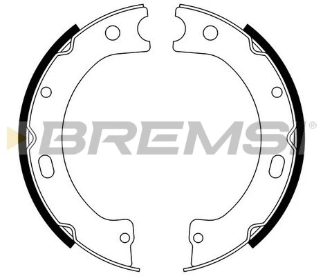 Jeu de mâchoires de frein, frein de stationnement BREMSI GF0868