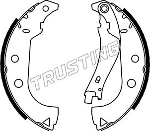 Jeu de mâchoires de frein TRUSTING 034.111