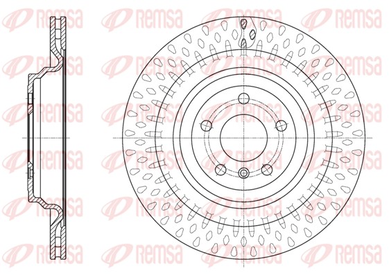Disque de frein REMSA 61635.10